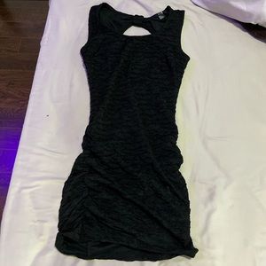 Black tight fitted mini dress